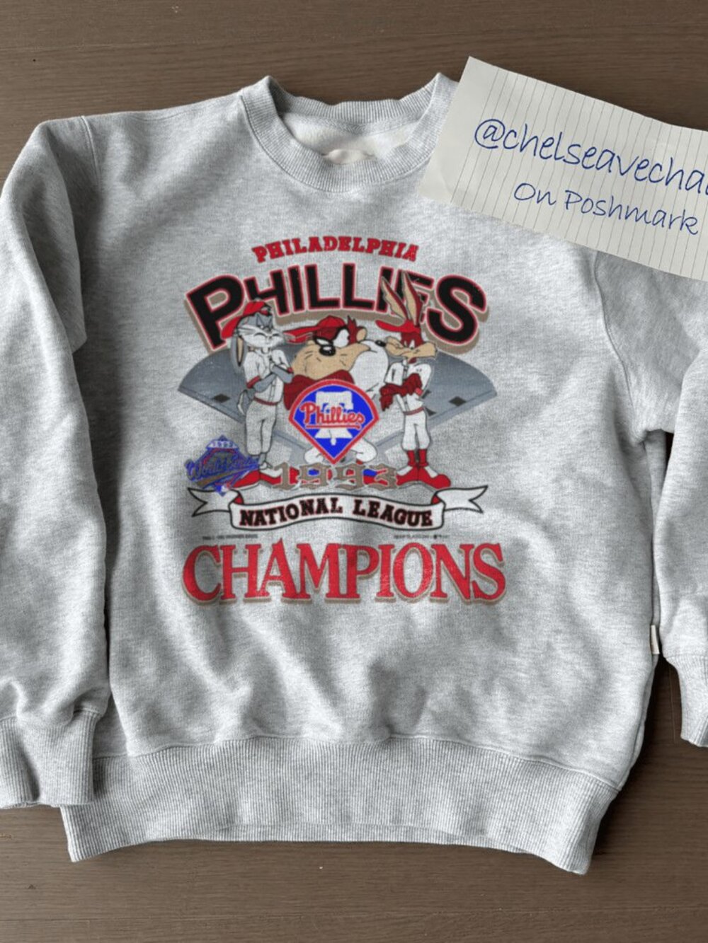 Vintage 1993 Philadelphia Phillies Looney Tunes Sweatshirt, MLB Phillies Shirt